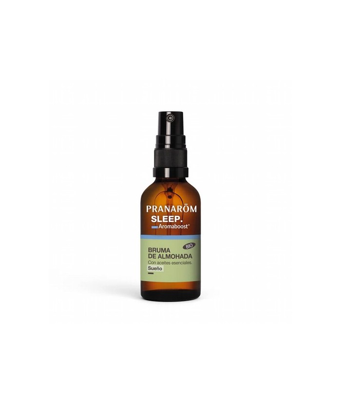 Diseñada para facilitar conciliar el sueño, la bruma de Almohada SLEEP con Aceite Esencial BIO de Manzanilla noble BIO ofrece a
