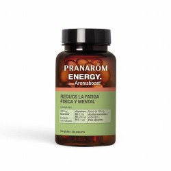 Diseñado para ayudar a reducir la fatiga física y mental, Aromaboost ENERGY proporciona un apoyo duradero para mantener tu ener