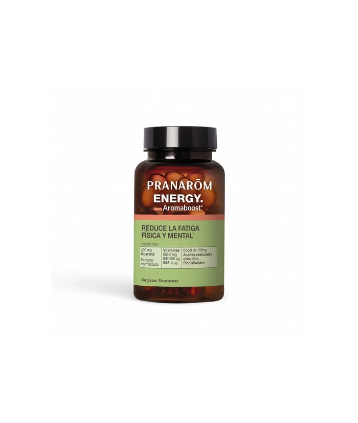 Diseñado para ayudar a reducir la fatiga física y mental, Aromaboost ENERGY proporciona un apoyo duradero para mantener tu ener