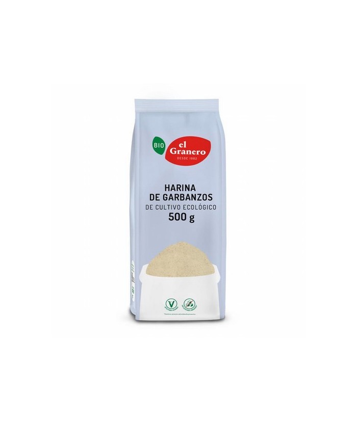 HARINA DE GARBANZOS BIO, 500 g
Ref. 014844

Ingredientes: harina de garbanzo*. Puede contener gluten, sésamo, soja y frutos 