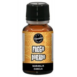 El calor vibrante de la naranja
se mezcla con la especia
envolvente de la canela,
creando un fuego dorado que
ilumina con p