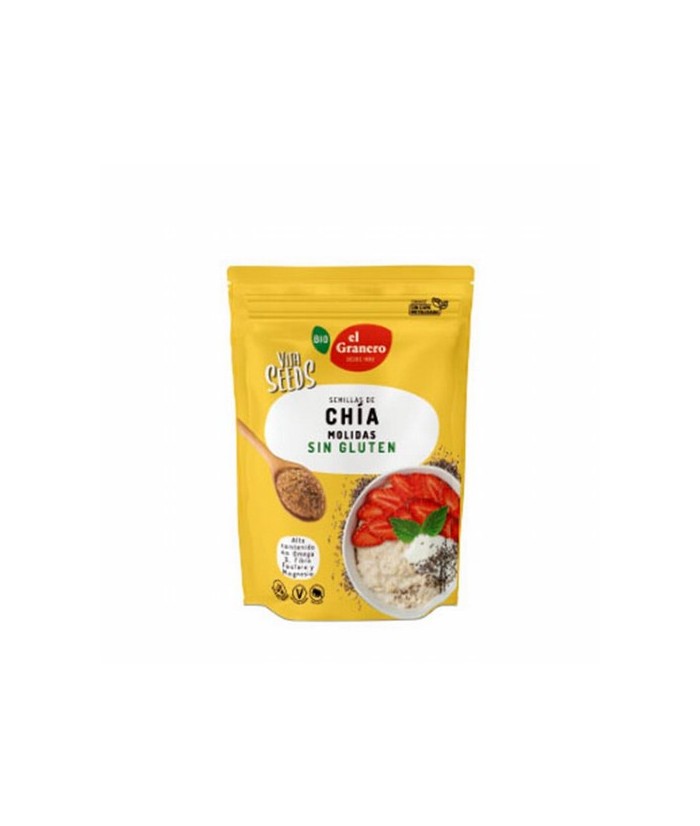 
VITASEEDS SEMILLAS DE CHIA MOLIDAS BIO, 200 g
Ref. 019121

Ingredientes: semillas chía* molidas (Salvia hispanica) 100%. P