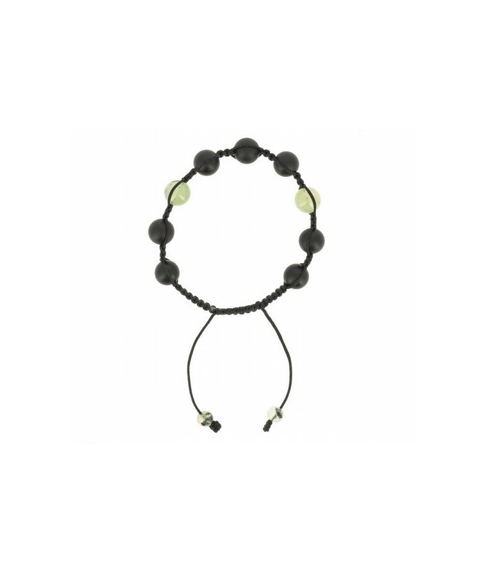 TZ.PULSERA SHAMBALA ONIX NEGRO PREHMITA