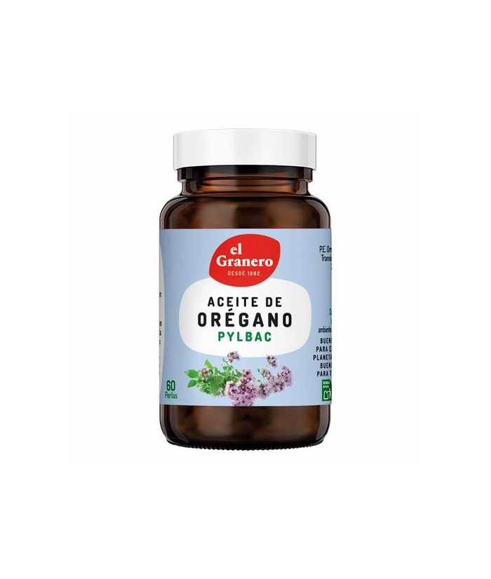 ACEITE DE OREGANO ESPAÑOL (PYLBAC), 60 PER. 700 mg
Ref. 013217

Ingredientes: aceite de frutos de olivo (Olea europaea L.), 