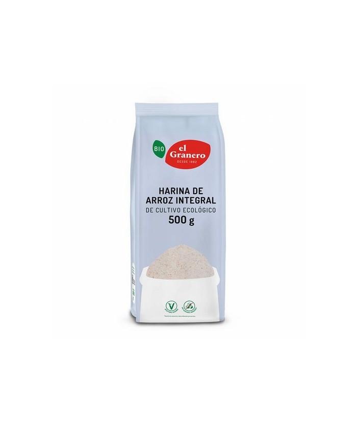 HARINA DE ARROZ INTEGRAL BIO, 500 g
Ref. 014883

Ingredientes: harina de arroz integral*. Puede contener trazas de gluten, s