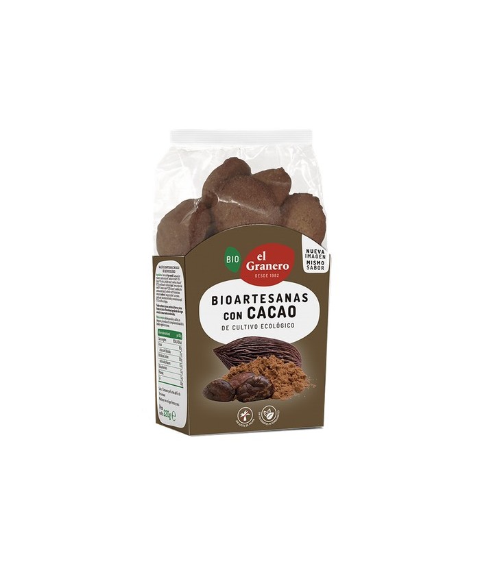EG.GALLETA ARTESANA CACAO BIO 220 GR.