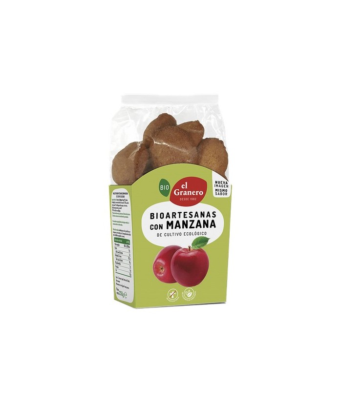 EG.GALLETA ARTESANA MANZANA BIO 250 GR.