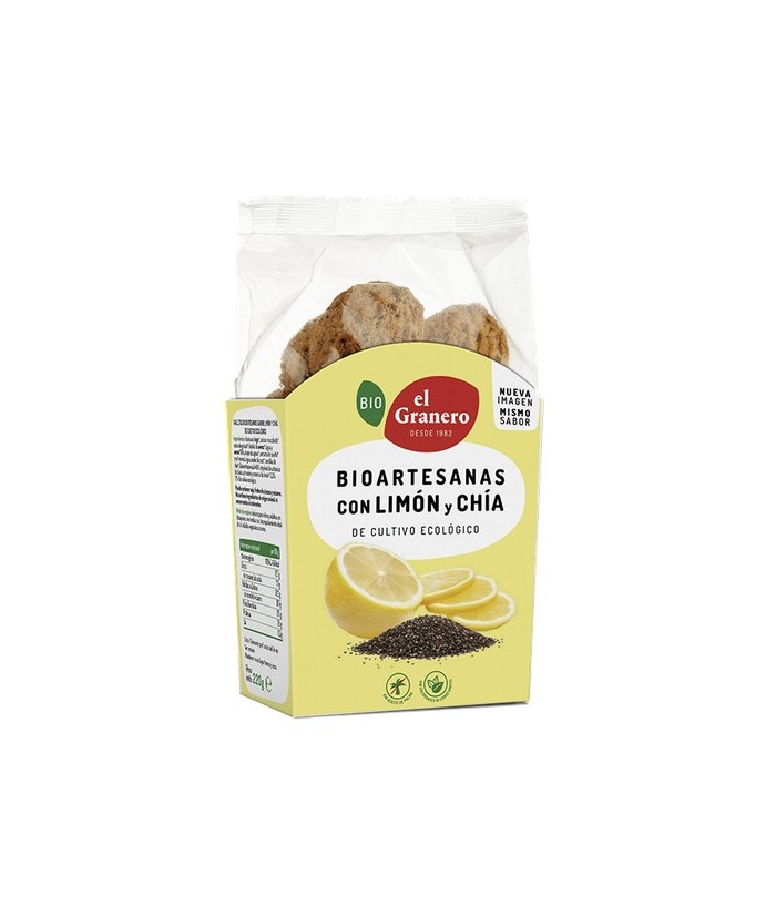 EG.GALLETA ARTESANA LIMON CHIA BIO 220 GR.