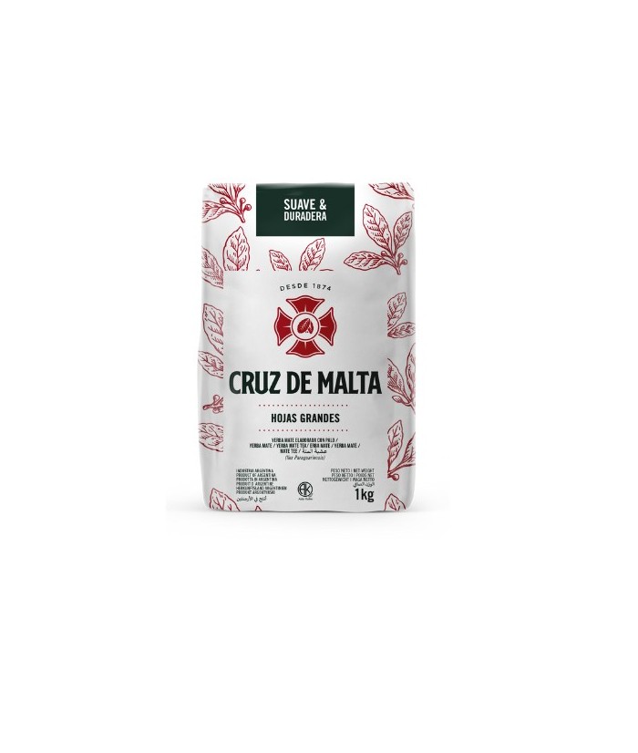 Yerba Mate Cruz Malta 500 gr
Ahora Cruz de Malta tiene Hojas más Grandes, que hacen que su sabor dure más mates, debido a que 