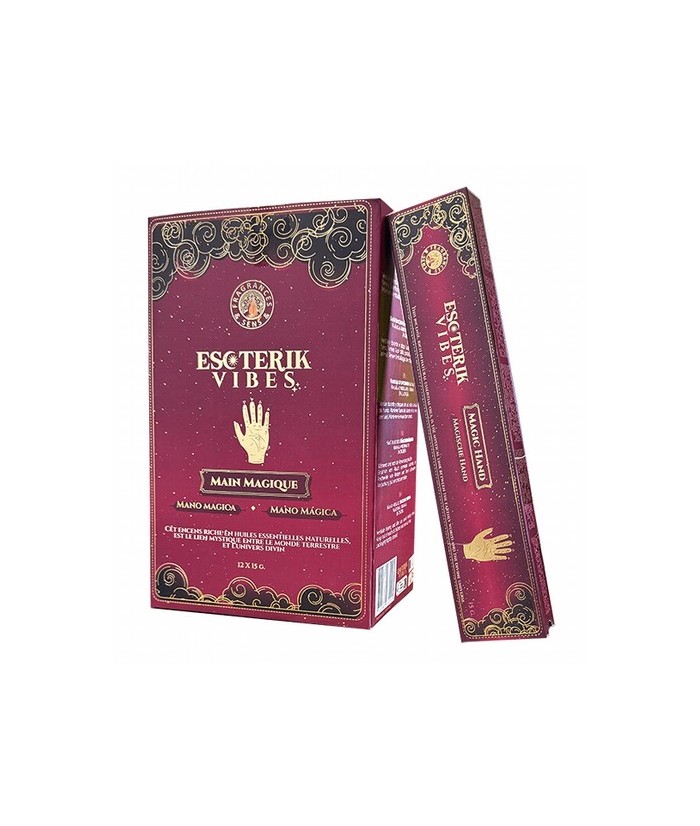 Caja de 12 paquetes de 15g
MANO MÁGICA : Inspirada en la energía de las manos que crean, sanan y manifiestan. Su aroma excepci