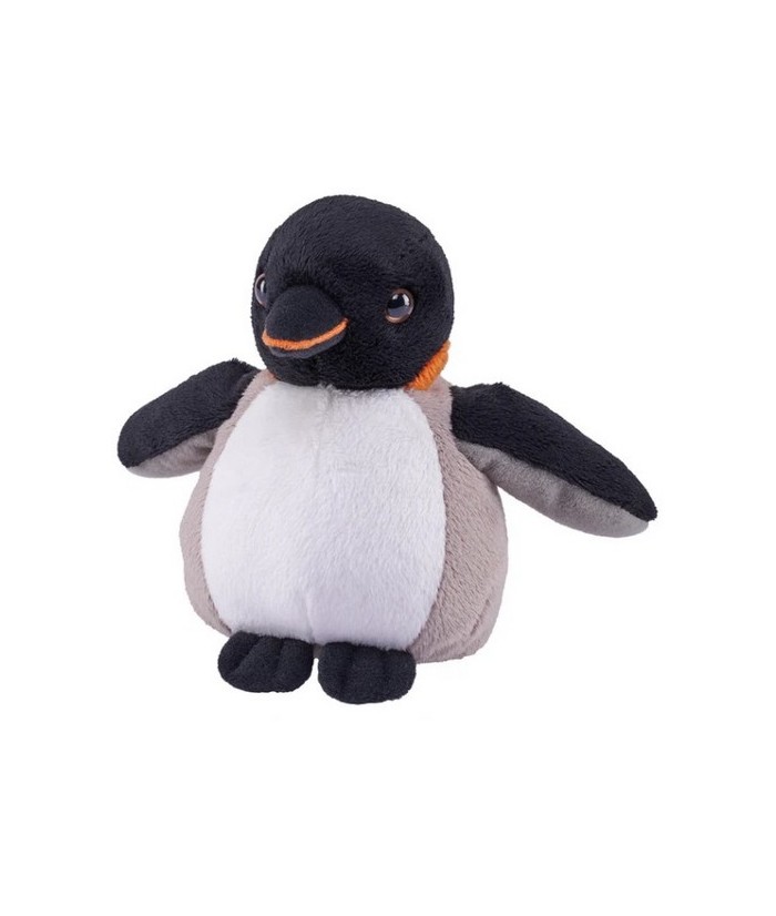 Explora el encantador mundo del pingüino emperador Pocketkins-Eco de Wild Republic. Esta maravilla de peluche ecológica muestra