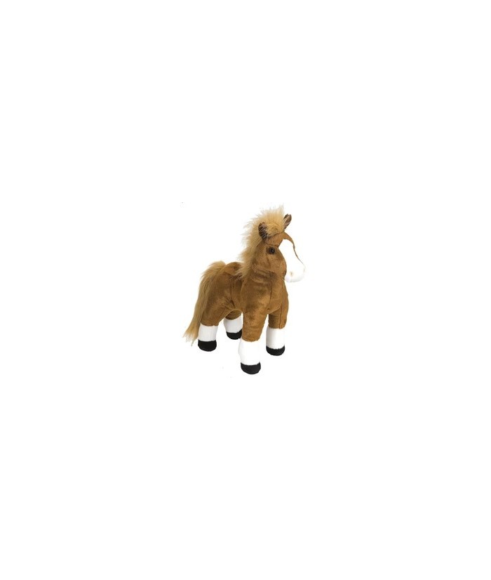 Experimente la alegría del juego ecuestre con nuestro Caballo Marrón de Pie Cuddlekins de Wild Republic. Este juguete de peluch