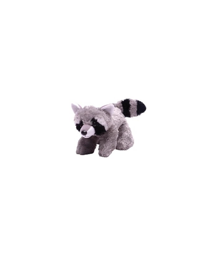 ¡Descubre un mundo de intriga forestal con el mapache Hug'ems de Wild Republic! Este juguete de peluche bellamente elaborado en