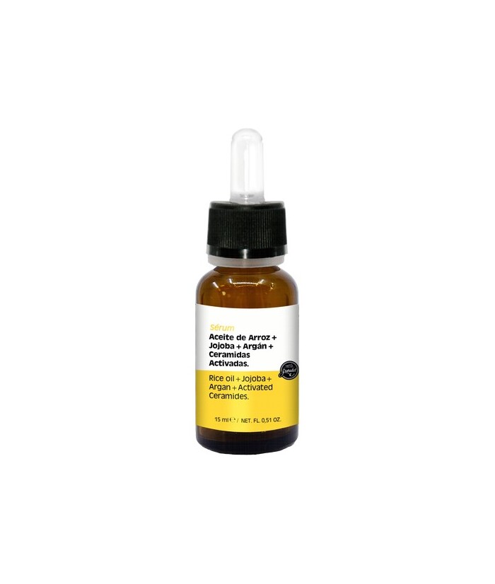 Sérum facial que combate la pigmentación, reduce manchas y cicatrices, hidrata profundamente, regenera la piel y mejora su text