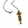 Péndulo Isis 4 baterías color dorado con testigo. En hilo adornado con perla decorativa.

Grabado de Flor de la Vida en su in