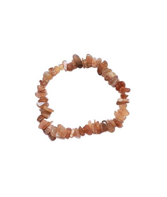 Pulsera en piedra chip pulida de Piedra Sol.