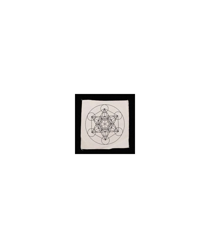 Tapete 100% de algodón natural con motivo Metatron.

Medida: 30 x 30 cm