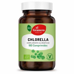 CHLORELLA BIO, 180 COMP. 400 mg
Ref. 013414

Ingredientes: polvo de alga chlorella* (Chlorella pyrenoidosa) (contiene sulfit