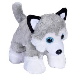 Experimente la alegría del Hug'Ems Mini Husky! Este simpático animal de peluche de Wild Republic está elaborado teniendo en cue