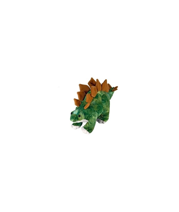 ¡Viaja a la era jurásica con el Mini Stegosaurus de Dinosauria de Wild Republic! Este pequeño peluche, inspirado en uno de los 
