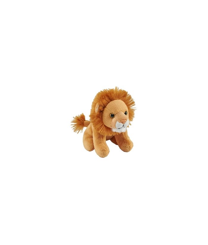 ¡Bienvenido al mundo de los abrazos ecológicos con el león ecológico de Pocketkins de Wild Republic! Este cautivador juguete de