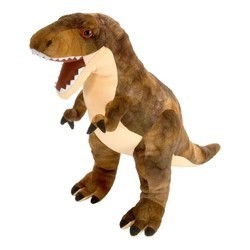 ¡Embárcate en una aventura prehistórica con el Dinosauria Mini T-Rex de Wild Republic! Este adorable y realista juguete de pelu