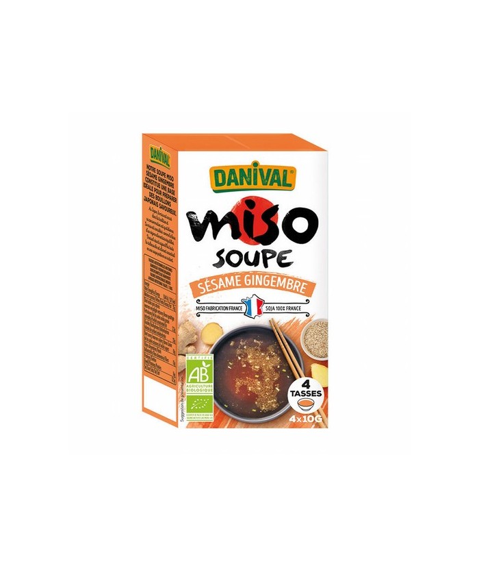 ngredientes: miso* 50% (soja, arroz redondo semicompleto* sal marina atlántica sin refinar, enzima (Aspergillus Oryzae)), cilan