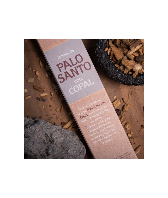 Incienso de Palo Santo con Copal
Categoría: Línea de Inciensos de Palo Santo
Hecho a mano
hecho 100% de puro Palo Santo, cop