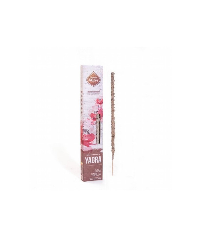 Yagra- Vainilla- Rosa
Categoría: Linea Yagra
Hecho a mano
Contenido: 8 varillas gruesas de duración extra
Duración: cada va