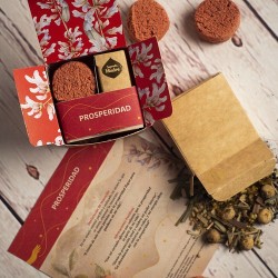 
Kit Humito Sagrado: Prosperidad
Categoría: Kit Humito Sagrado
Hecho a mano
Composición: 4 carbones vegetales, perlas aromá