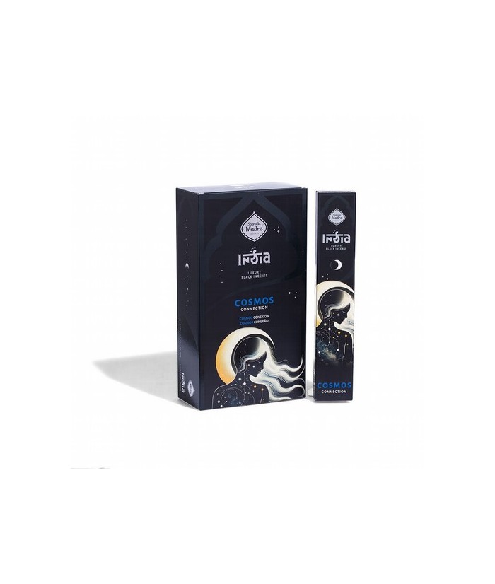 India Black COSMOS: Conexión Caja x 12
Categoría: Sagrada Madre India x 12
DURACIÓN APROXIMADA DE 1 HORA Y MEDIA

VARILLAS 