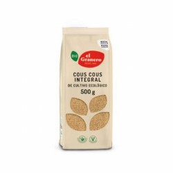 COUS COUS INTEGRAL BIO, 500 g
Ref. 011836

Ingredientes: harina de trigo integral*. Contiene gluten. Puede contener trazas d