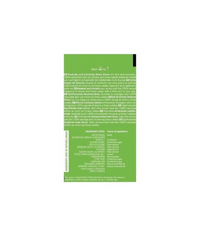 WE.GEL DUCHA CREMOSO CITRONELA REFRESH 400 ML.