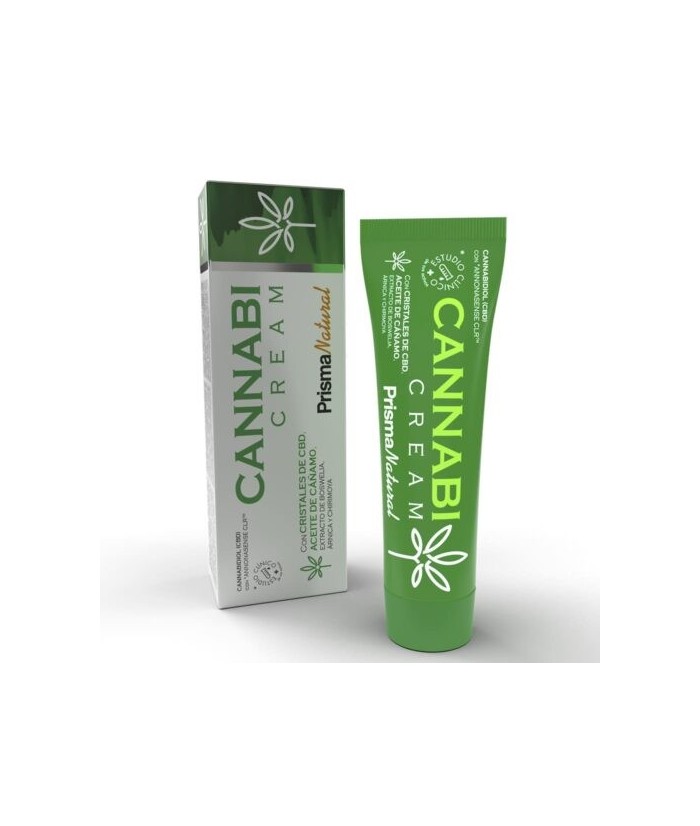 Crema de Cannabi Cream, 60 ml de Prisma Natural.

 

La crema de tratamiento corporal Cannabi Cream es de efecto frío, text