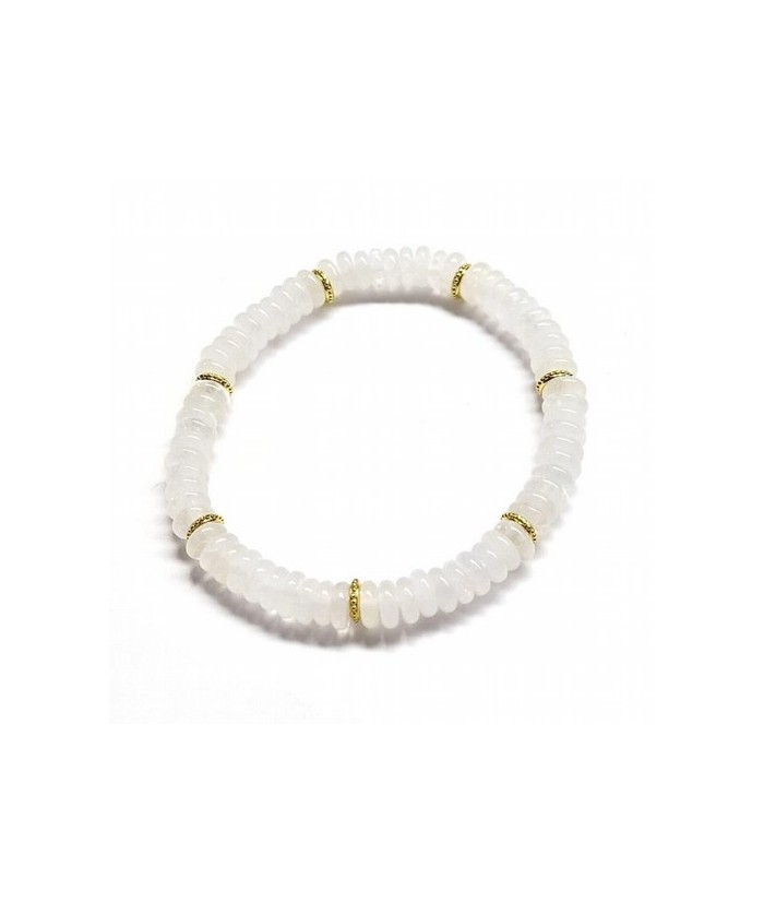 Pulsera de Cristal de Roca en aros de 6mm aprox.

En goma elástica.

Peso: 40 gramos aprox.
