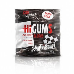 HIGums Blocks, en formato gominola. De fácil ingesta, formuladas con zumo de frutas concentrado y enriquecidas con aminoácidos 