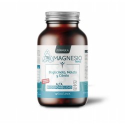Triple Magnesio Fórmula es un complemento alimenticio a base de magnesio con alta biodisponibilidad y vitamina B6. La sinergia 