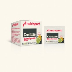Sobres monodosis de creatina con el sello Creapure® y con sabor cítrico. Hemos cambiado los edulcorantes para adaptarlos a los 