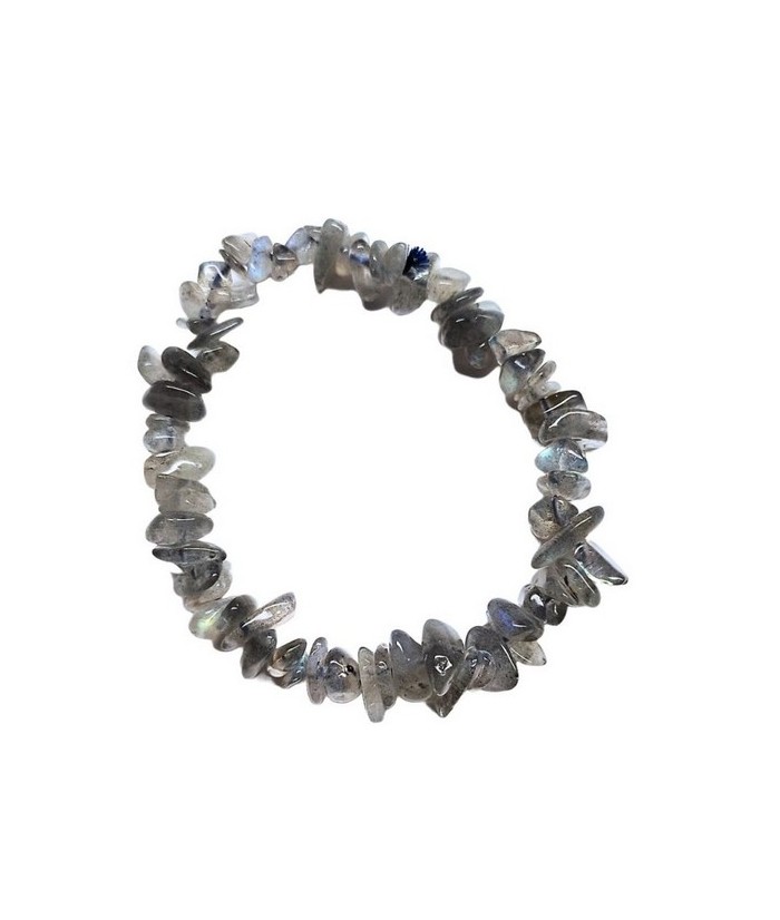 Pulsera de Labradorita en piedras chip.

Elástica.