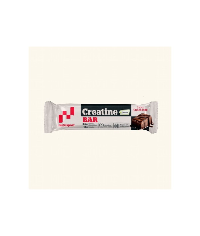 Las nuevas Creatine Bar de Nutrisport tienen 3,5 gramos de Creatina monohidrato con el sello Creapure® y 13 gramos de proteína.
