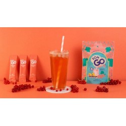 6 Sobres de Té de Kombucha en Polvo KOMGO, Sabor Bayas de Magnolia. Bebida Instantánea con Probióticos y Antioxidantes. Solo 15