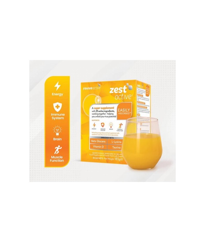 RA.ZEST ACTIVE NARANJA 30 SOBRES