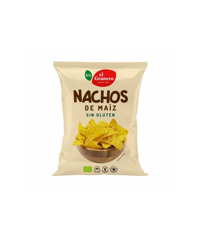 NACHOS BIO, 125 g
Ref. 015803

Ingredientes: maíz* 75%, aceite de girasol* y sal marina. Puede contener leche.
. (*)=De cul