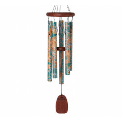 Simbolismo de esta campana Woodstock
Afinada en una antigua escala pentatónica, esta magnífica campana decorativa evoca la ele
