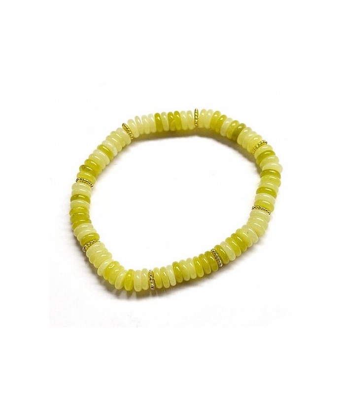 Pulsera de Jade en aros de 6mm aprox.

En goma elástica.

Peso: 40 gramos approx.