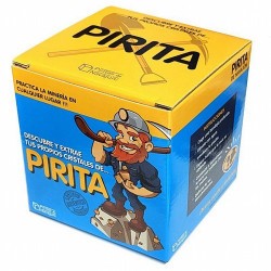 Practica la minería en cualquier lugar... Descubre y extrae tus propios cristales de PIRITA con este KIT DE MINERÍA (directamen