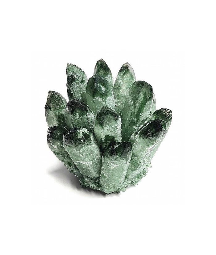 Flor Punta Cristal de Roca. Color Verde.

Medidas: 7-8 cm aprox.

Peso: 100-150 gramos aprox.

PRECIO POR UNIDAD