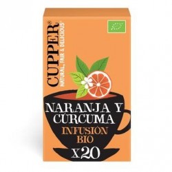 
INFUSION GOLDEN BIO, 20 BOLSAS
Ref. 604040

Ingredientes: honeybush* (arbusto de miel") 42%, cúrcuma* 20%, cáscara de nara