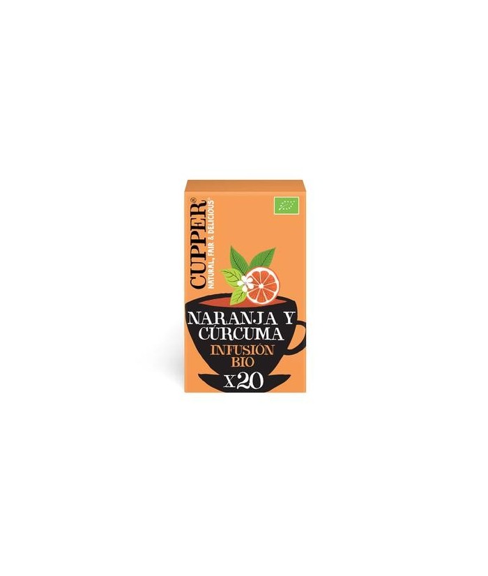 
INFUSION GOLDEN BIO, 20 BOLSAS
Ref. 604040

Ingredientes: honeybush* (arbusto de miel") 42%, cúrcuma* 20%, cáscara de nara