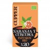 
INFUSION GOLDEN BIO, 20 BOLSAS
Ref. 604040

Ingredientes: honeybush* (arbusto de miel") 42%, cúrcuma* 20%, cáscara de nara